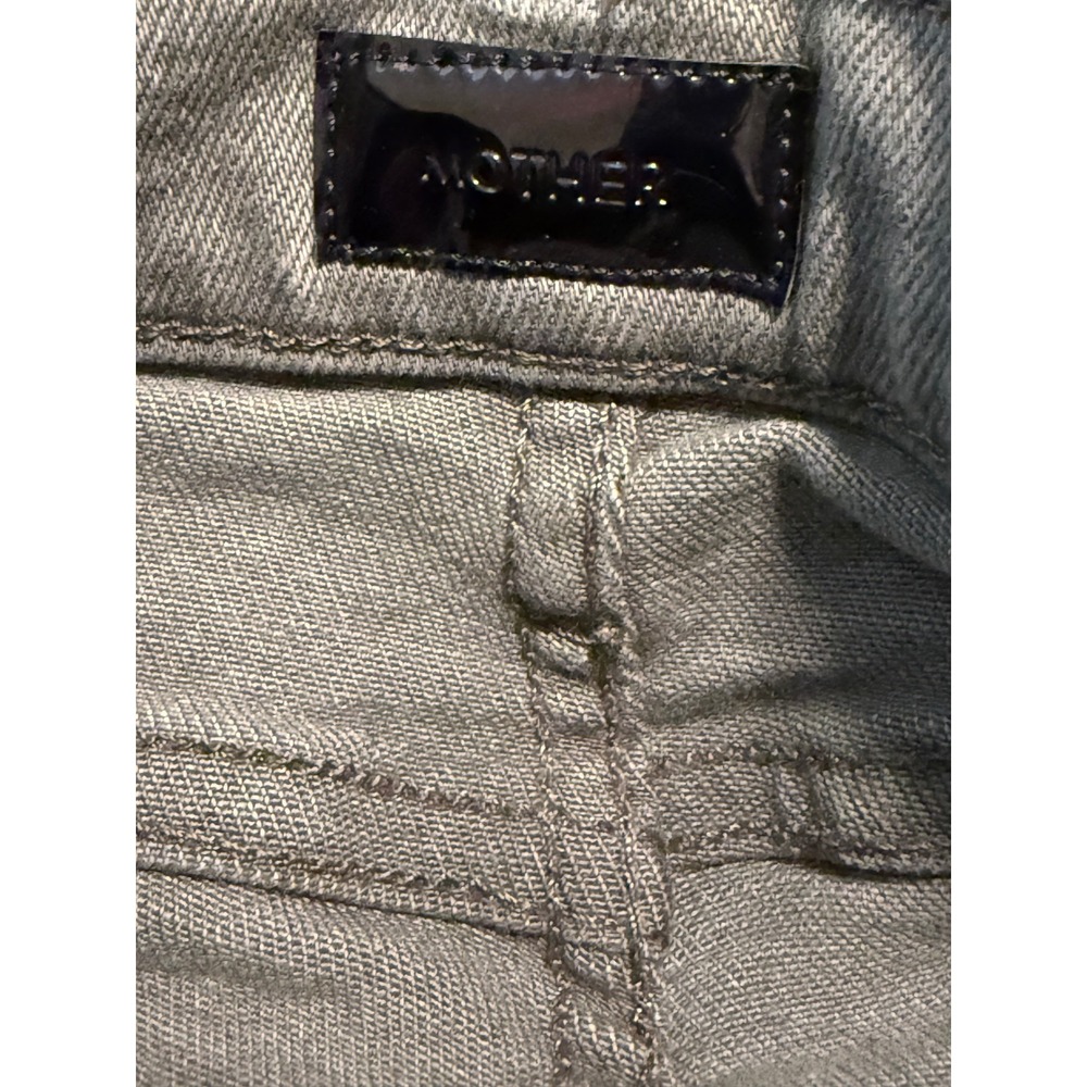 Mother The Rascal Hover Straight Leg Jeans Grey High Rise Slim Stretch Denim 29 - Picture 11 of 12